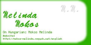 melinda mokos business card